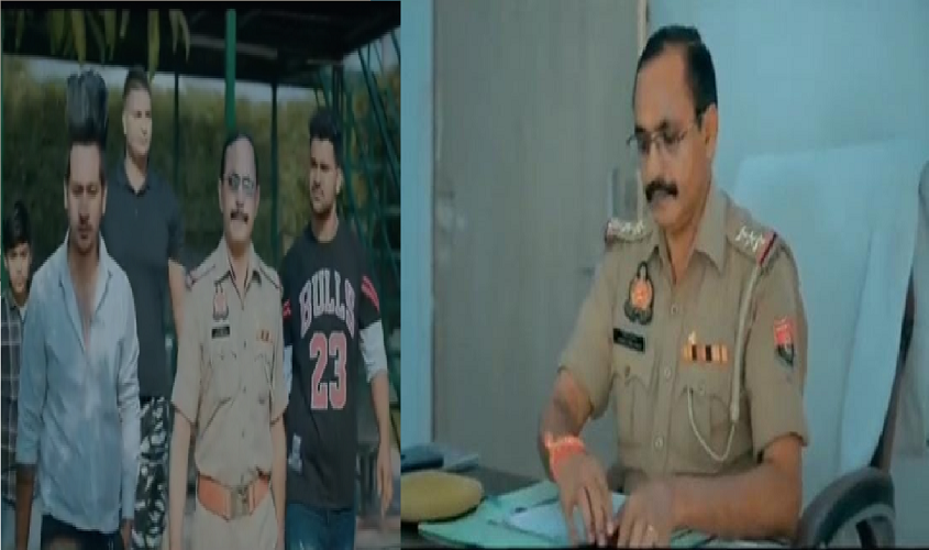 Noida : SHO पर चढ़ा रील का बुखार, युवकों के साथ बनाया वीडियो सोशल मीडिया पर वायरल, जानें पूरा मामला