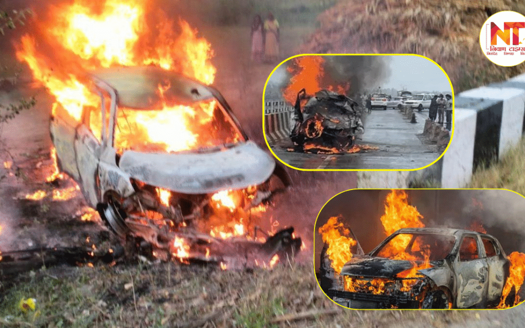Bulandshahr Road Accident: पुलिया से टकराई कार पलटी और धधक उठी आग, मासूम समेत 5 की मौत, 1 घायल