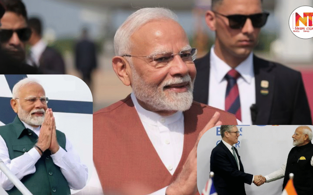 PM Modi UK Visit 2025: लंदन में ‘मोदी-मोदी’ की गूंज, भारत-यूके FTA डील से सस्ते होंगे कपड़े, गहने और कारें