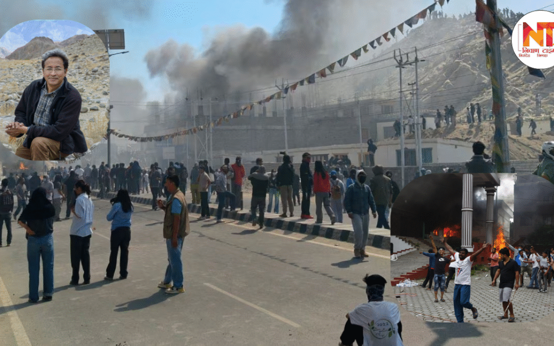 Leh Ladakh Protest: लद्दाख में प्रदर्शन के बाद हालात तनावपूर्ण, हिंसक प्रदर्शन के बाद कर्फ्यू, सुरक्षाबलों का फ्लैग मार्च जारी
